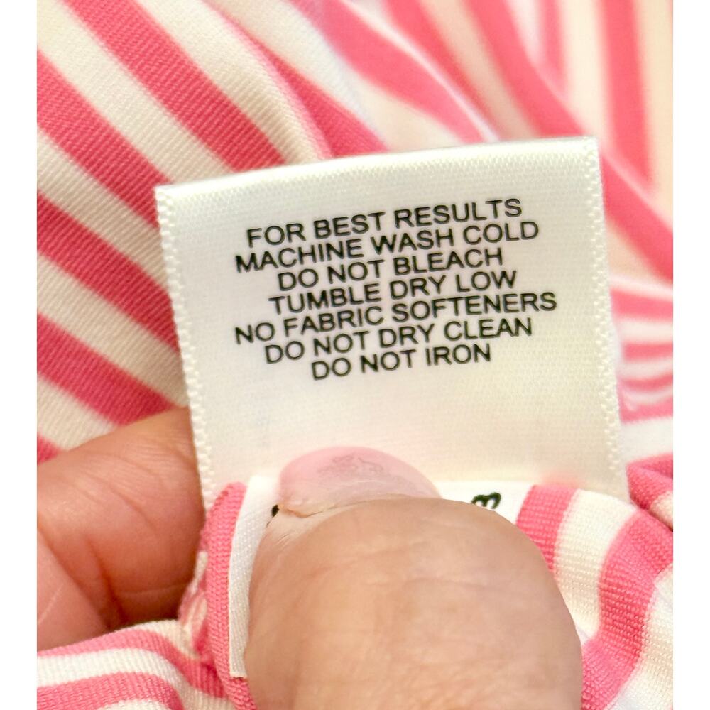 Peter Millar Pink/White Summer Comfort Competition Stripe Polo Size XL 🏌️‍♂️🩷⛳ - Picture 15 of 16